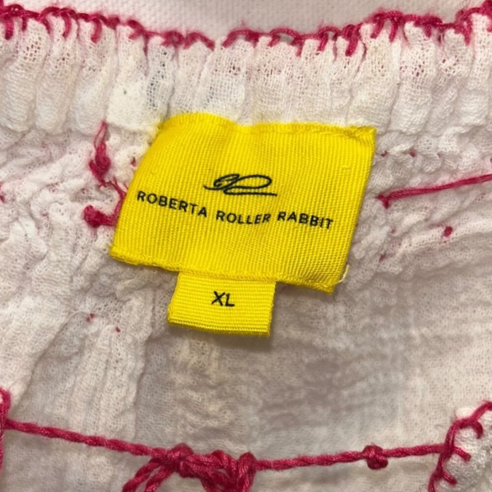 Roberta Roller Rabbit Pink Orange Embroidered Ukr… - image 2